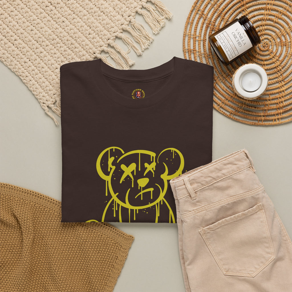 Graphic Tee - Dripping Teddy Bear "ZERO" Streetwear Shirt