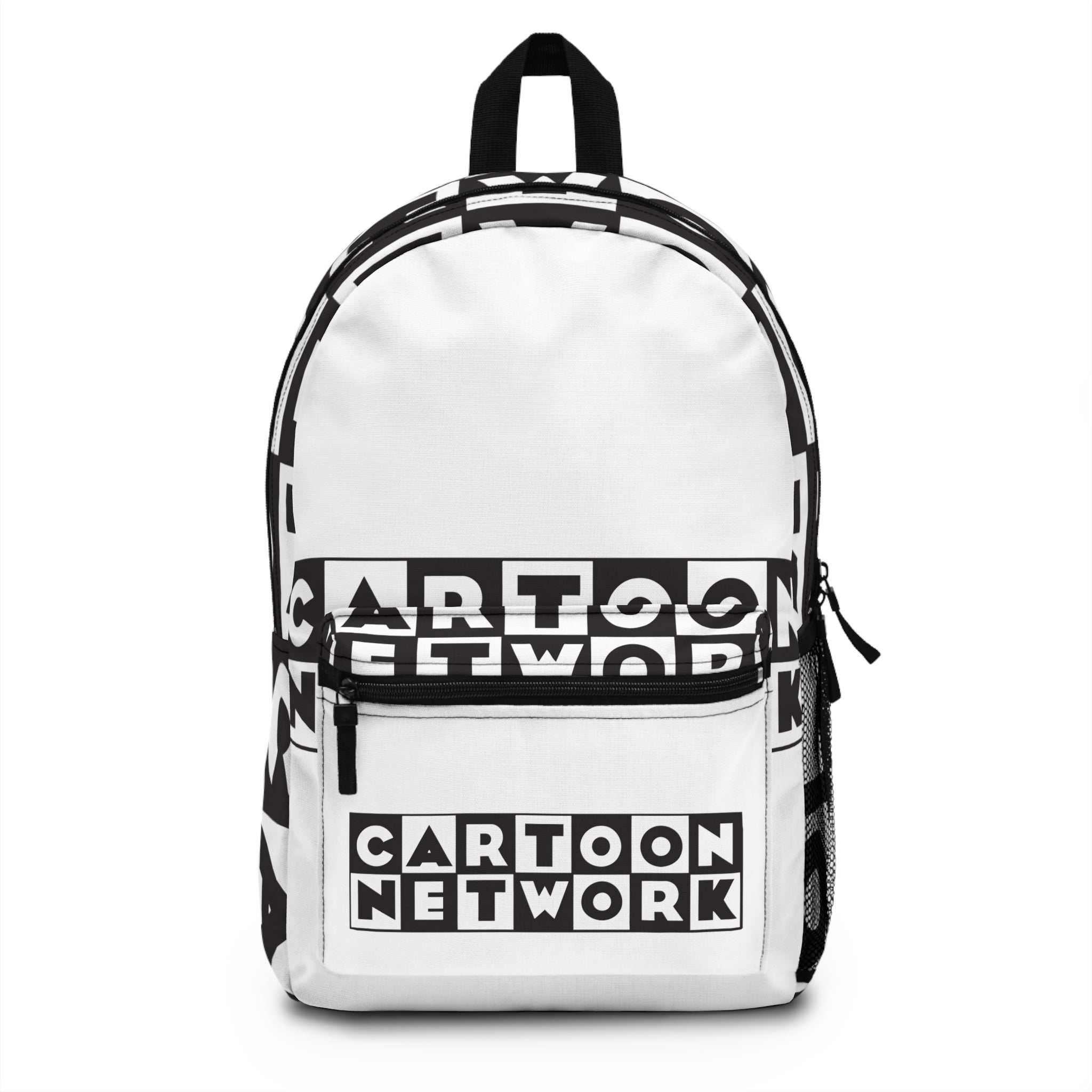 Cartoon Network Black & White Logo Backpack — Retro TV Logo School Bag