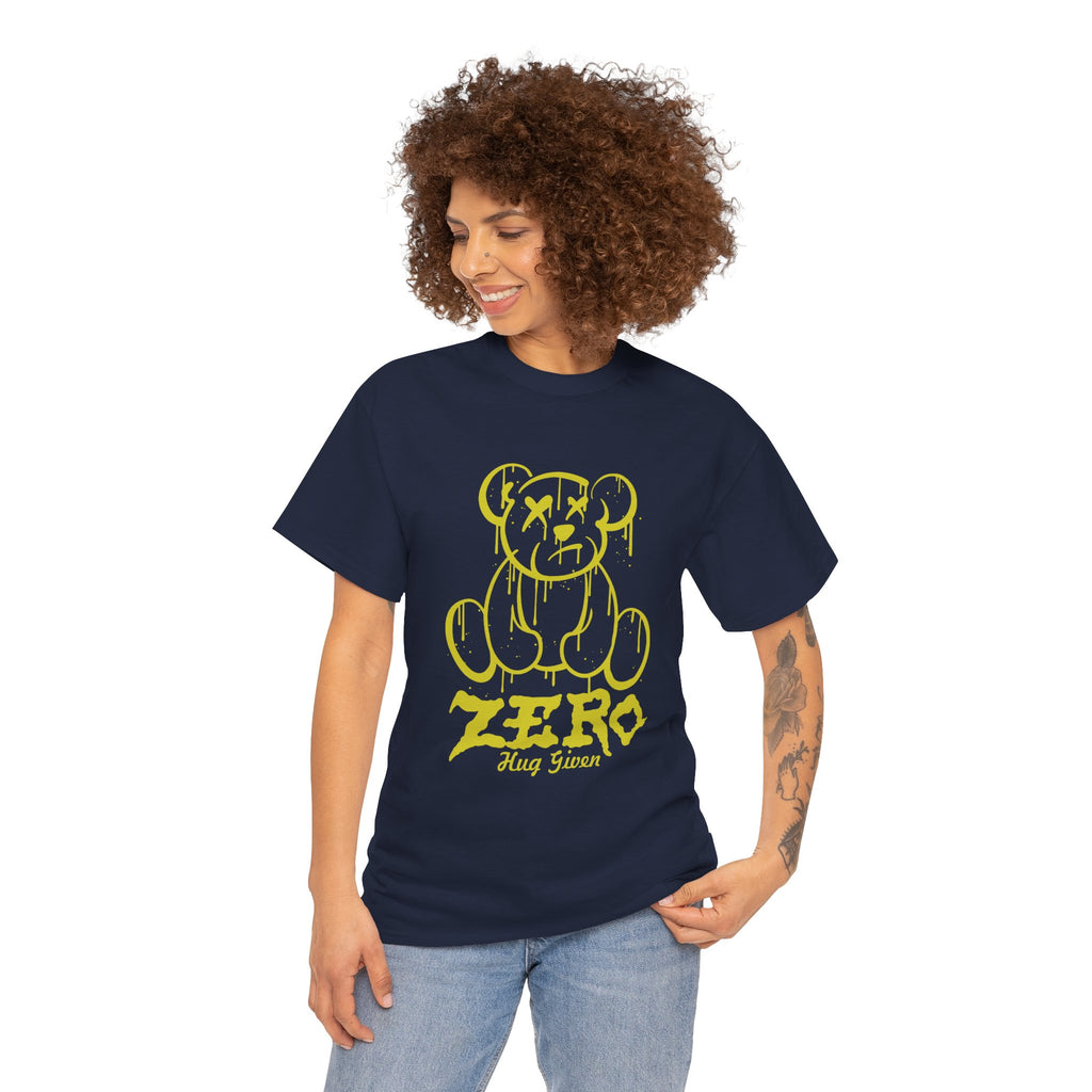 Graphic Tee - Dripping Teddy Bear "ZERO" Streetwear Shirt