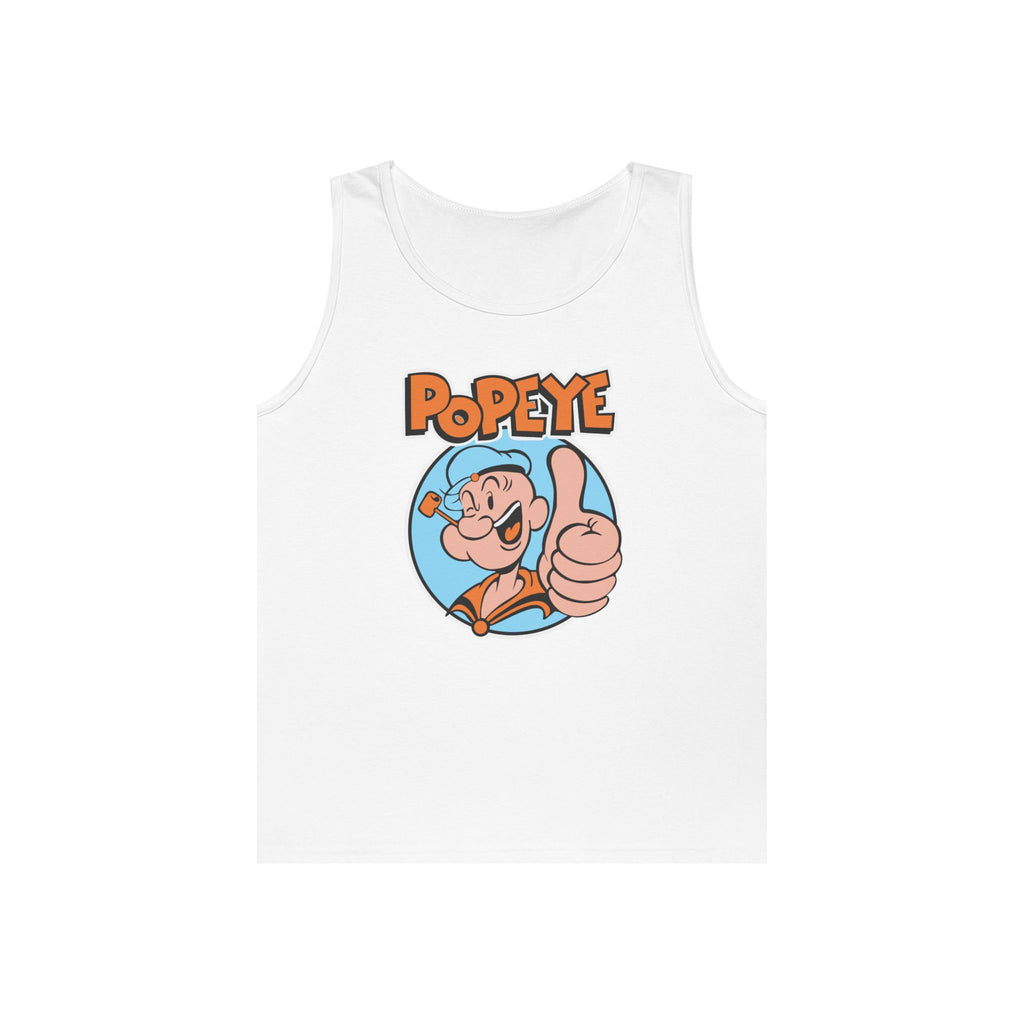 Popeye Thumbs Up Tank Top — Retro Cartoon Muscle Sailor Tee