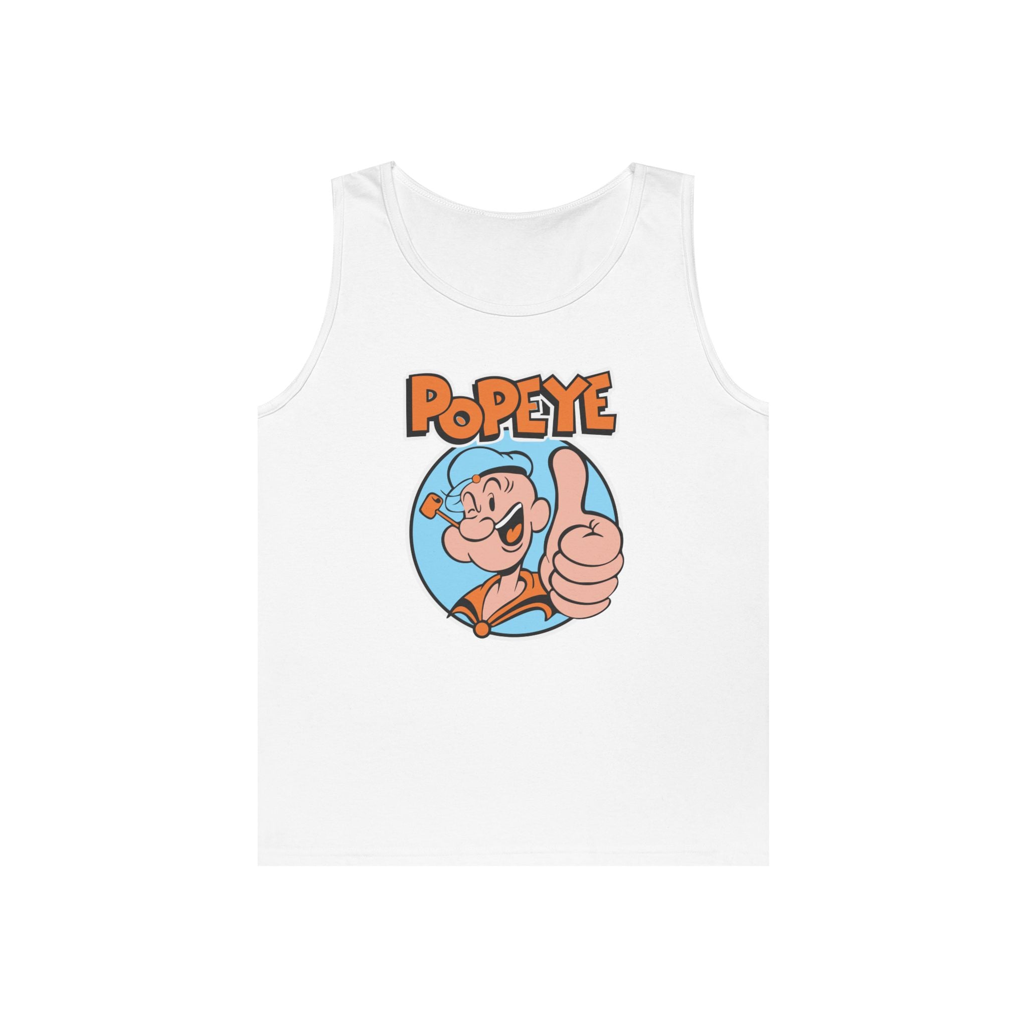Popeye Thumbs Up Tank Top — Retro Cartoon Muscle Sailor Tee