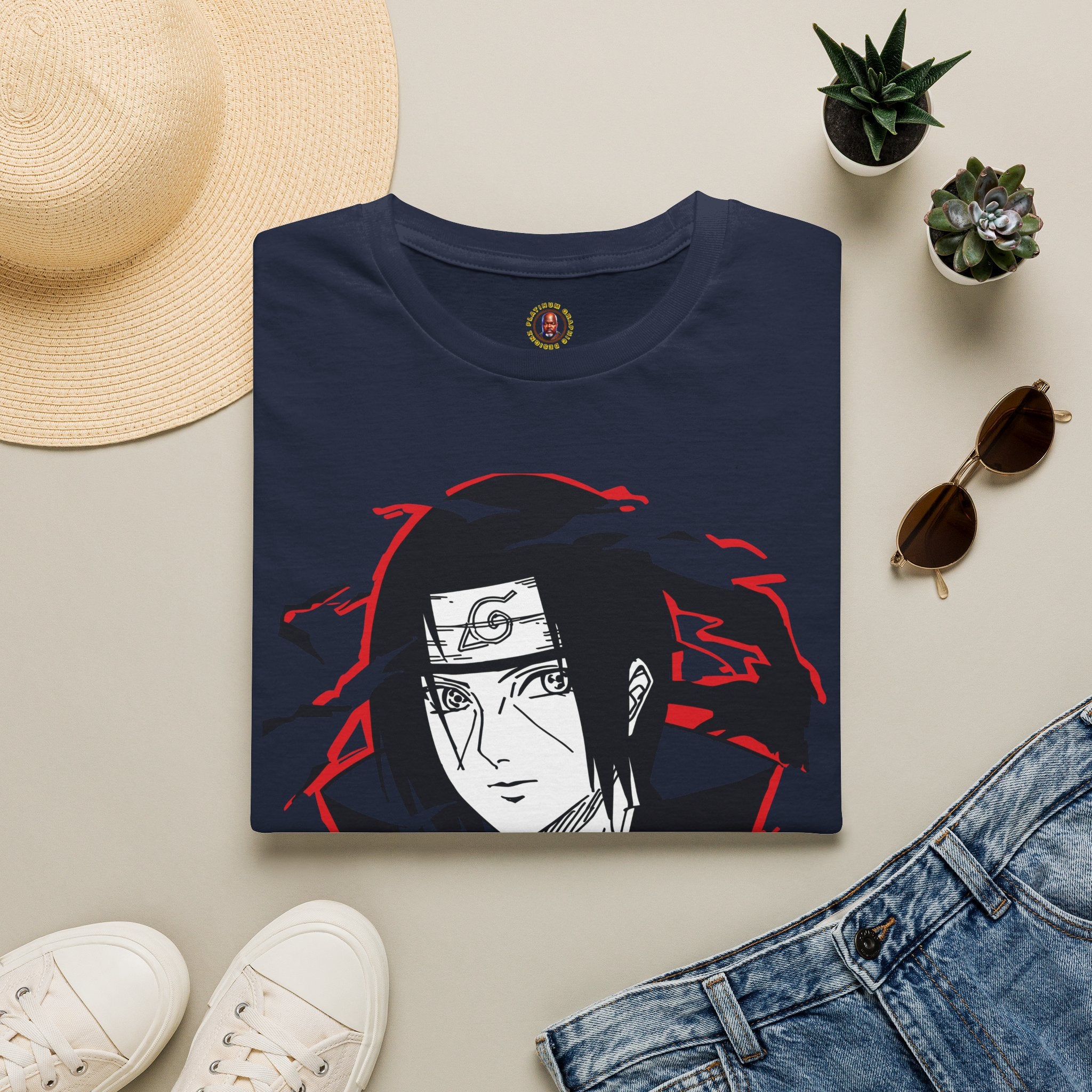 Itachi Uchiha Anime Graphic T-Shirt — Naruto Ninja Itachi Design