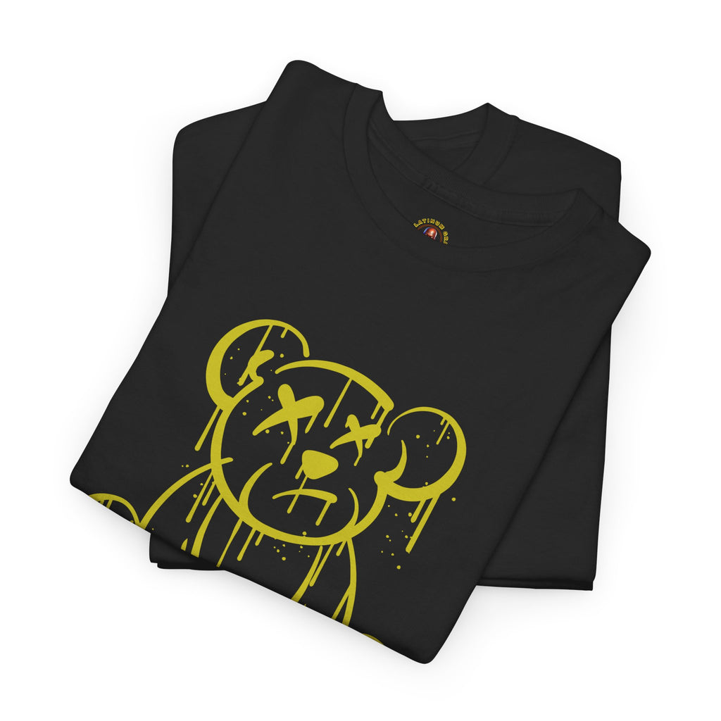 Graphic Tee - Dripping Teddy Bear "ZERO" Streetwear Shirt