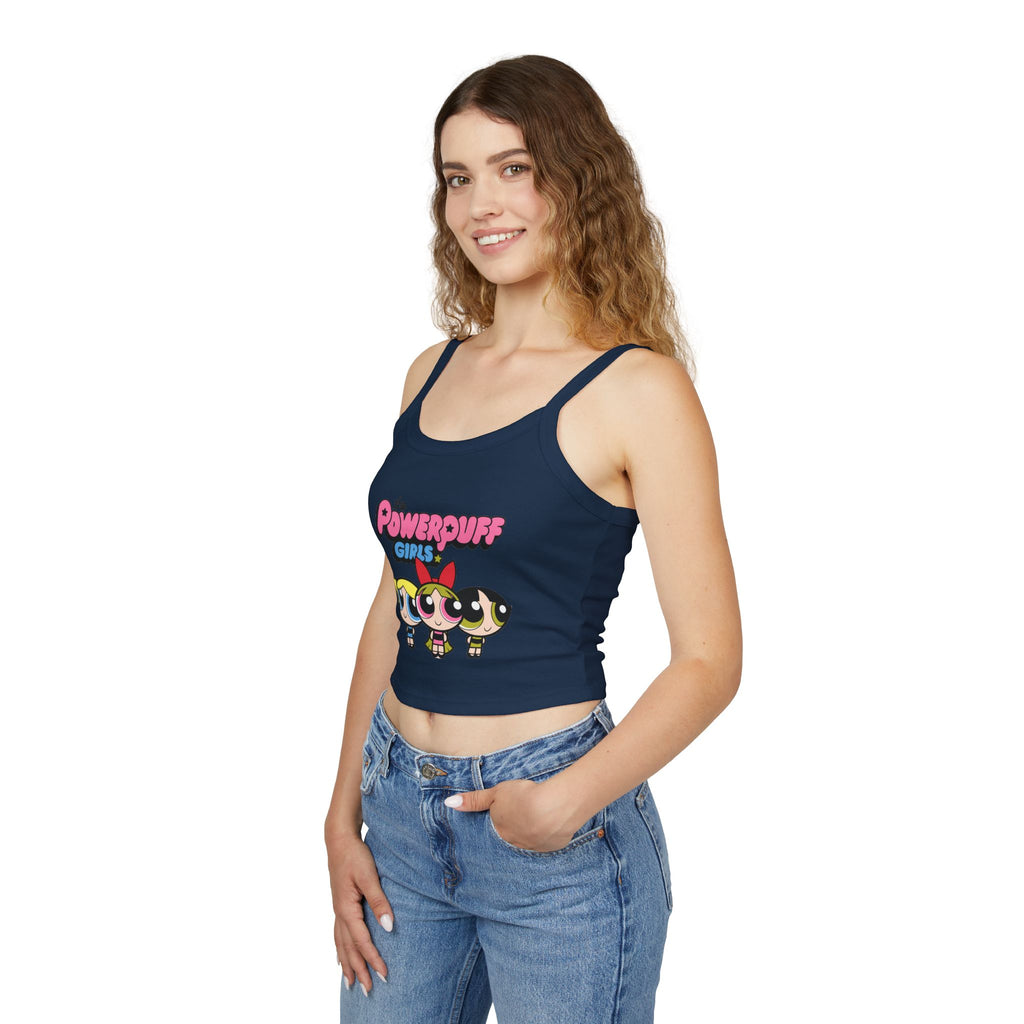 Powerpuff Girls Crop Tank Top — Cute Retro Cartoon Graphic