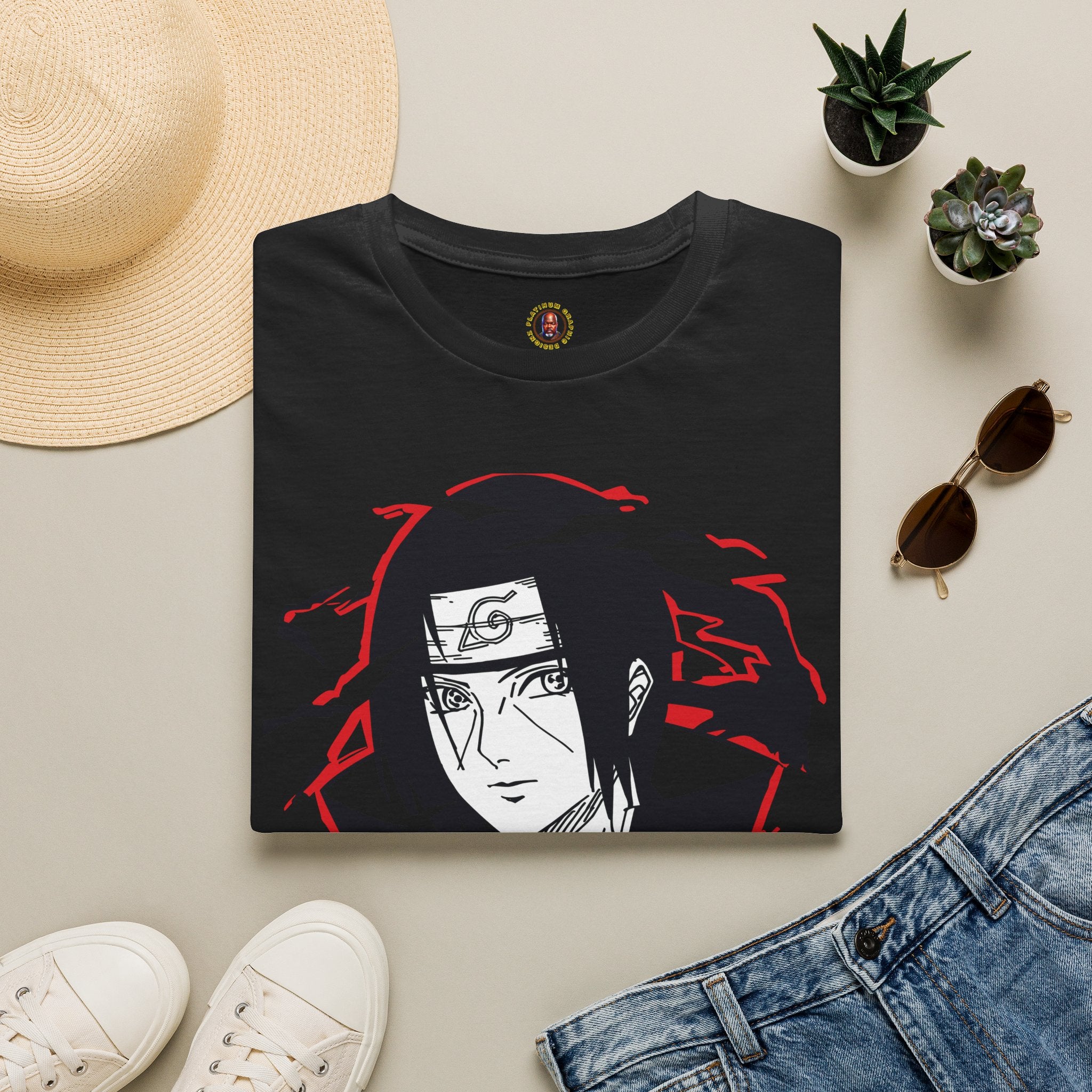 Itachi Uchiha Anime Graphic T-Shirt — Naruto Ninja Itachi Design