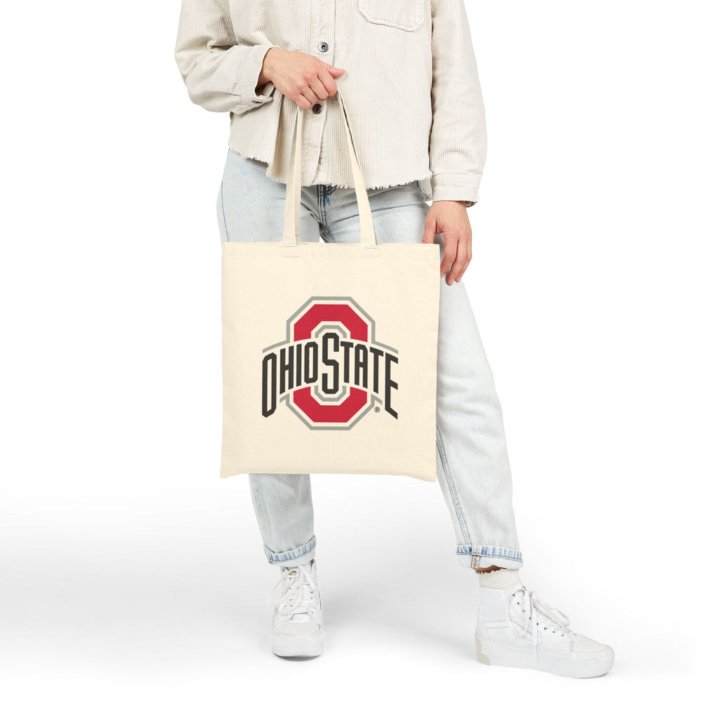 College & University Cotton Canvas Tote Bag — Natural Campus Market Tote